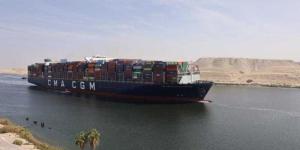 قناة السويس تشهد عبور سفينة الحاويات CMA CGM BENJAMIN FRANKLIN أكبر سفينة حاويات تعبر القناة منذ عامين - الأول نيوز
