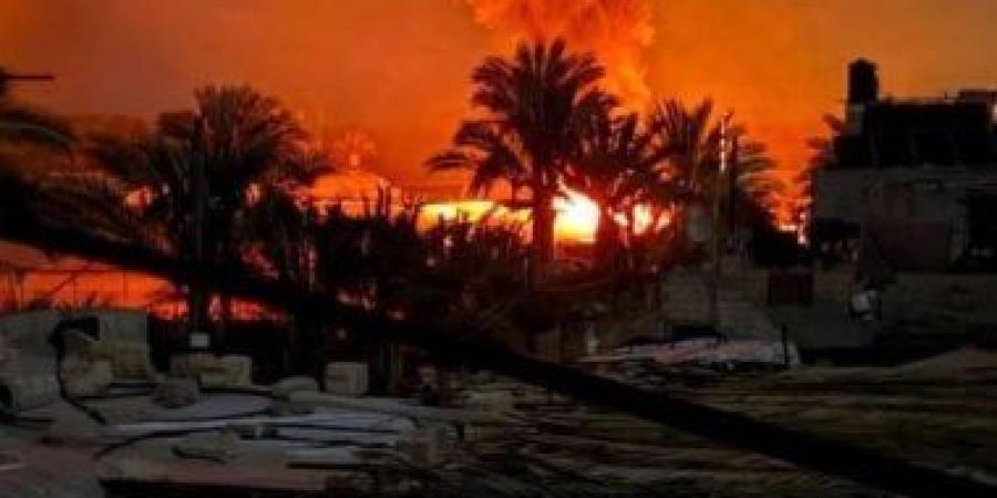 استشهاد 6 فلسطينيين فى قصف للاحتلال الإسرائيلى غرب مدينة غزة - الأول نيوز