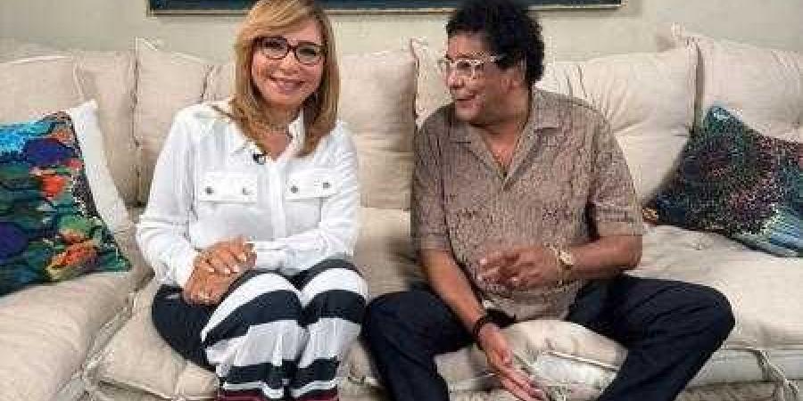 الكنج محمد منير فى ضيافه لميس الحديدي الليله فى برنامجها الجديد الصوره على قناه النهار - الأول نيوز