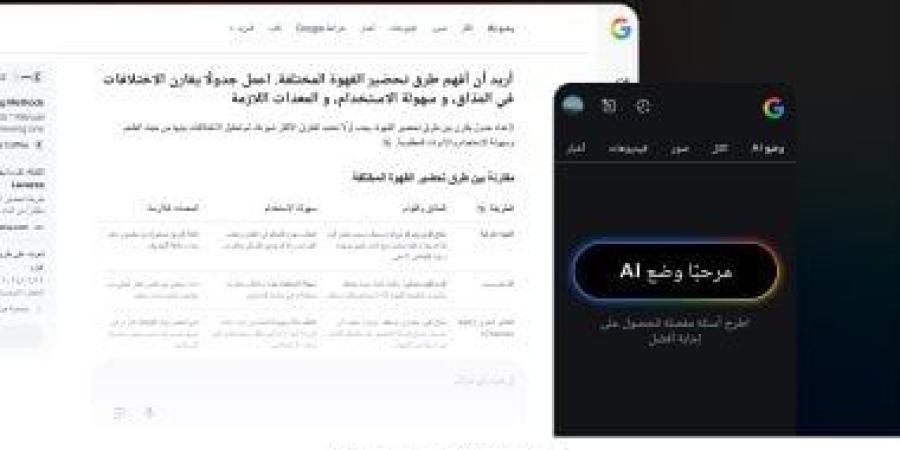 جوجل تطلق وضع AI فى البحث باللغة العربية و35 لغة أخرى - الأول نيوز