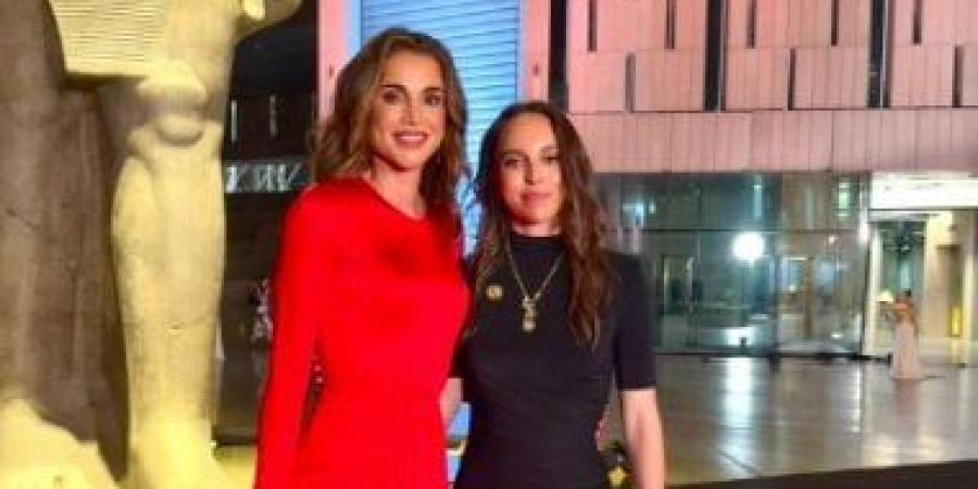 الملكة رانيا بصحبة ابنتها من المتحف المصرى الكبير: أحلى رحلة عبر الزمن - الأول نيوز