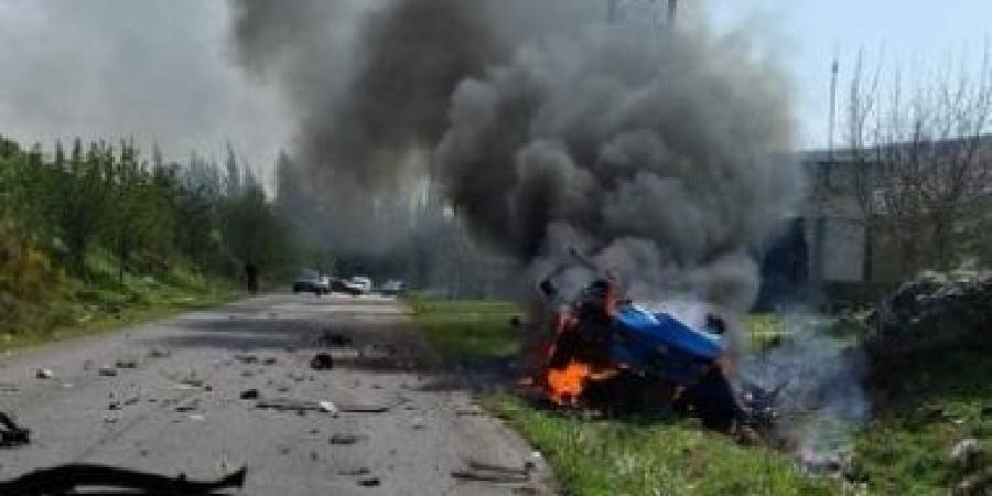 جيش الاحتلال ينشر فيديو لحظة اغتيال قياديين في حزب الله بغارات على لبنان - الأول نيوز