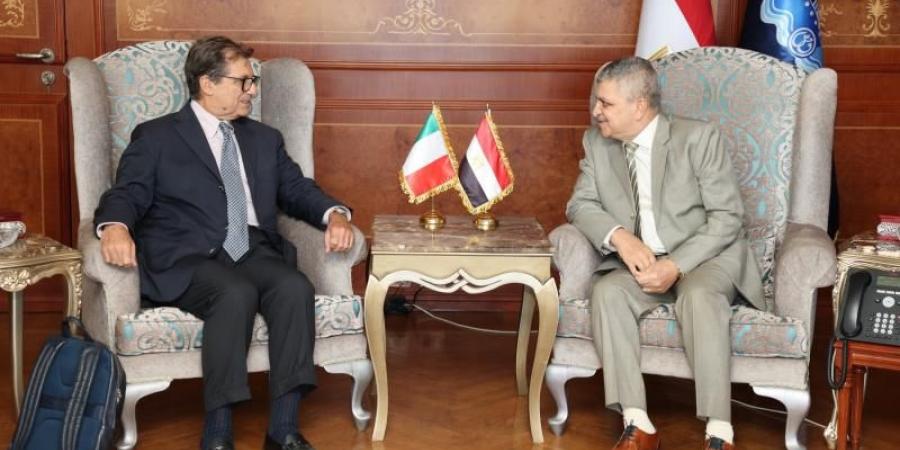 أسامة ربيع يلتقي المبعوث الإيطالي لمشروع الممر الاقتصادي الهند الشرق الأوسط أوروبا ”IMEC” - الأول نيوز